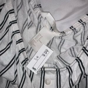 NWT Striped off the Shoulder Shirt